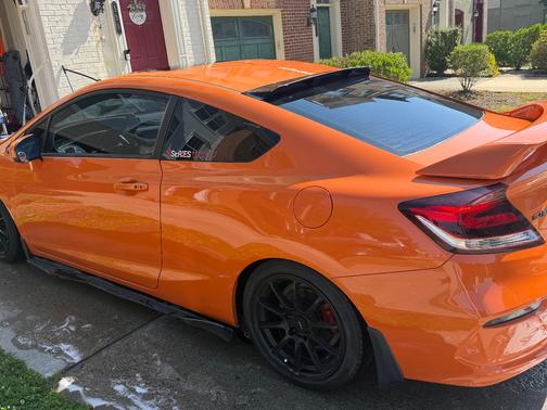 Orange 2014 Honda Civic Si