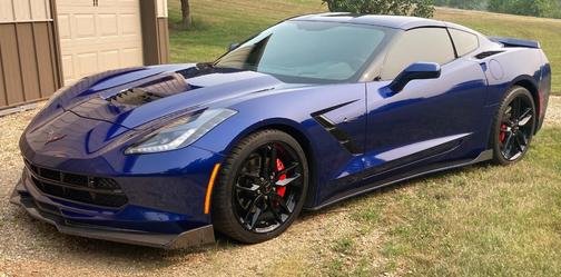 Blue 2016 Chevrolet Corvette Stingray w/2LT