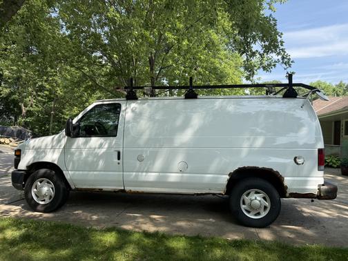 White 2011 Ford E250 Work Van