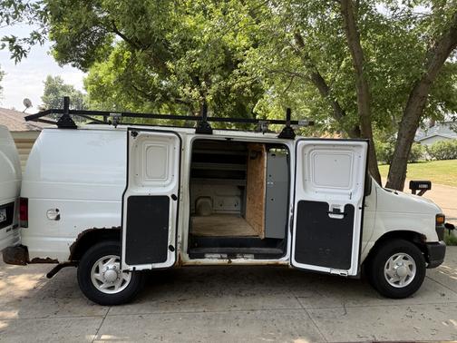 White 2011 Ford E250 Work Van