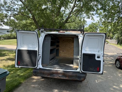 White 2011 Ford E250 Work Van
