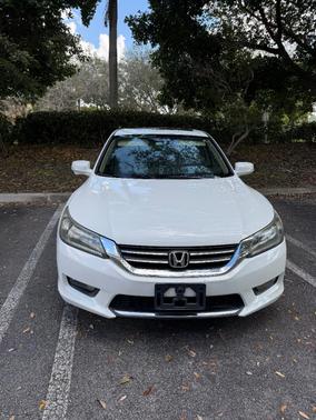 White 2015 Honda Accord EX-L