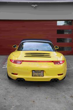 Yellow 2015 Porsche 911 911 Targa 4S