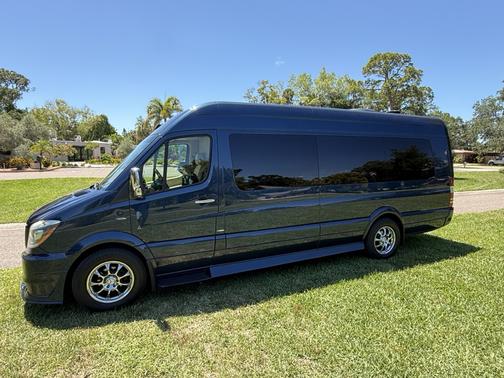 Blue 2014 Mercedes-Benz Sprinter High Roof