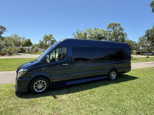 Blue 2014 Mercedes-Benz Sprinter High Roof