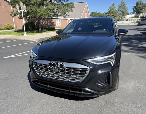 Black 2024 Audi Q8 e-tron Sportback S line Premium Plus