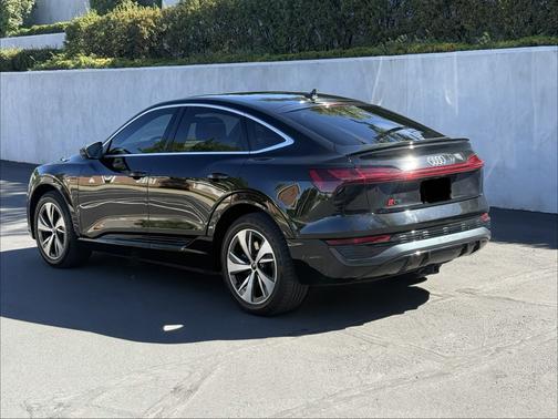 Black 2024 Audi Q8 e-tron Sportback S line Premium Plus