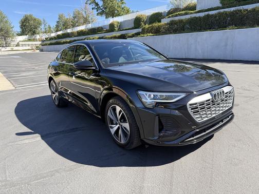 Black 2024 Audi Q8 e-tron Sportback S line Premium Plus