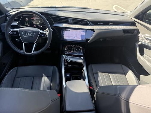 Black 2024 Audi Q8 e-tron Sportback S line Premium Plus