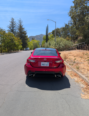 Red 2015 Lexus RC F Base
