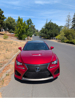 Red 2015 Lexus RC F Base