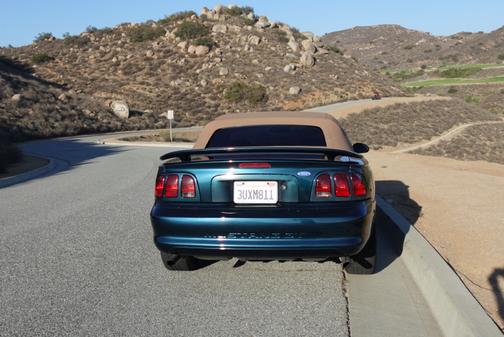 Green 1996 Ford Mustang GT