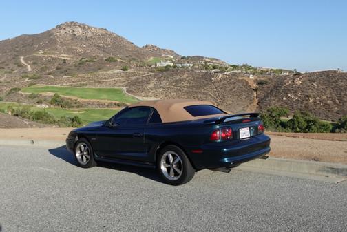 Green 1996 Ford Mustang GT