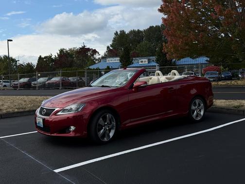 Red 2010 Lexus IS 250C Base