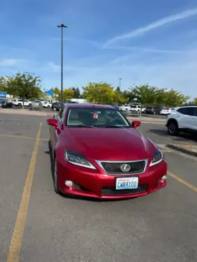 Red 2010 Lexus IS 250C Base