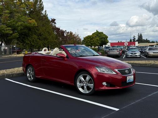 Red 2010 Lexus IS 250C Base
