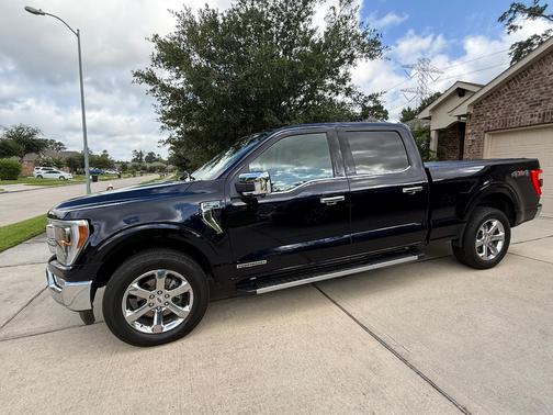 Blue 2021 Ford F-150 Lariat