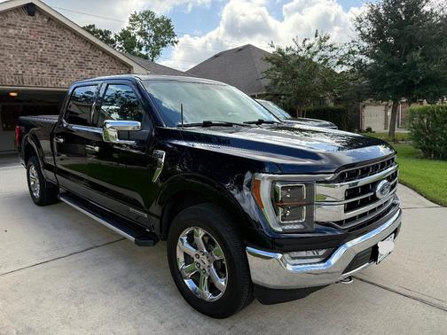 Blue 2021 Ford F-150 Lariat