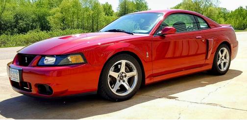 Red 2004 Ford Mustang SVT Cobra