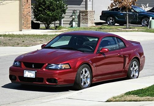 Red 2004 Ford Mustang SVT Cobra