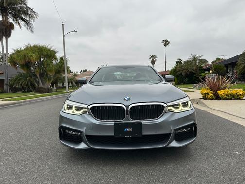 Blue 2017 BMW 540 i