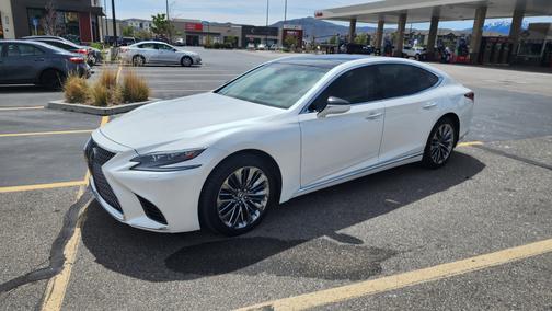 White 2019 Lexus LS 500 Base