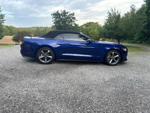 Blue 2016 Ford Mustang EcoBoost Premium