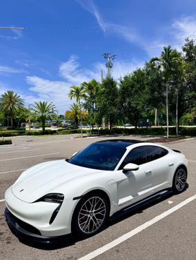 White 2020 Porsche Taycan Taycan 4S