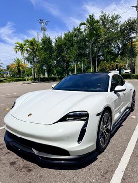 White 2020 Porsche Taycan Taycan 4S