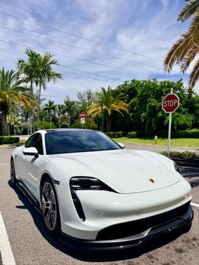 White 2020 Porsche Taycan Taycan 4S