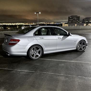 Silver 2009 Mercedes-Benz C-Class C 63 AMG