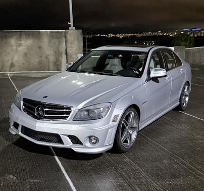 Silver 2009 Mercedes-Benz C-Class C 63 AMG