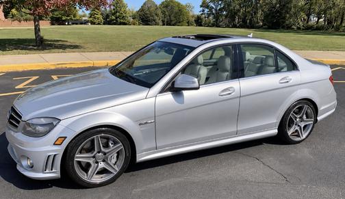 Silver 2009 Mercedes-Benz C-Class C 63 AMG