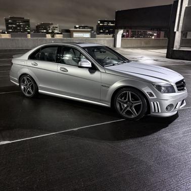 Silver 2009 Mercedes-Benz C-Class C 63 AMG