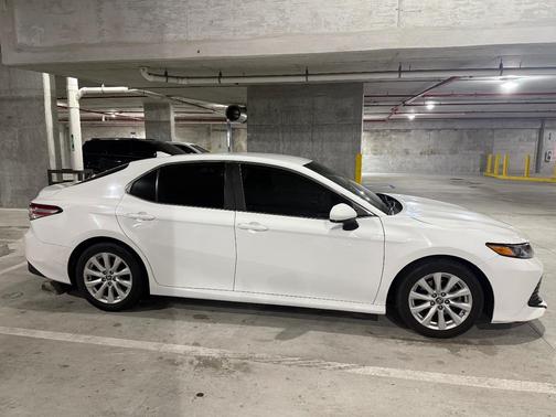 White 2020 Toyota Camry LE