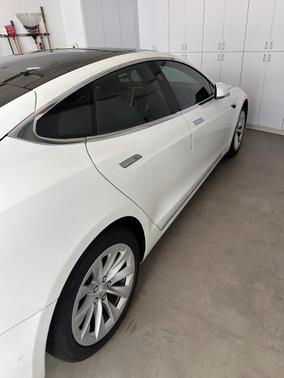 White 2017 Tesla Model S 90D