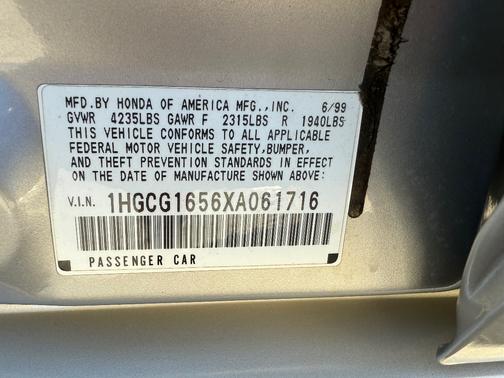 1999 Honda Accord EX