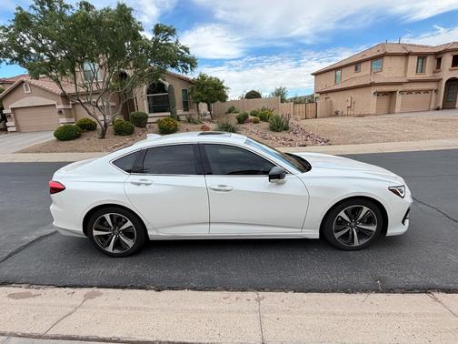 White 2025 Acura TLX Technology
