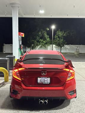 Red 2019 Honda Civic Sport