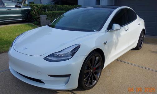 White 2020 Tesla Model 3 Performance