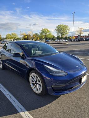 Blue 2021 Tesla Model 3 Standard Range Plus