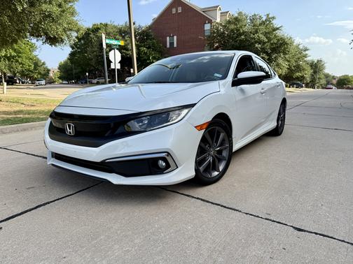 White 2021 Honda Civic EX