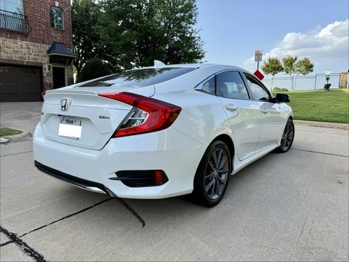 White 2021 Honda Civic EX