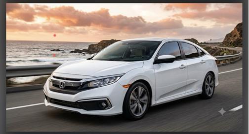 White 2021 Honda Civic EX