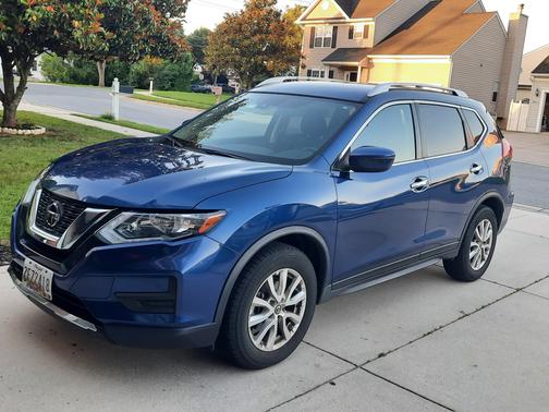 Blue 2020 Nissan Rogue SV