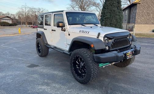 White 2015 Jeep Wrangler Unlimited Willys Wheeler