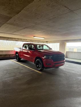 Red 2021 RAM 1500 Big Horn