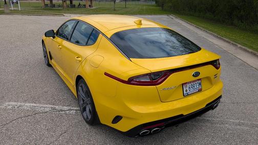 Yellow 2018 Kia Stinger GT