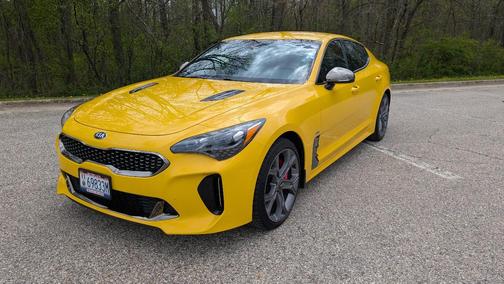 Yellow 2018 Kia Stinger GT