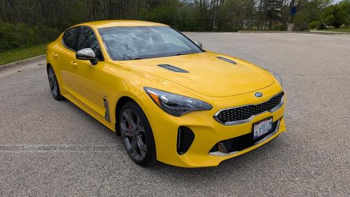 Yellow 2018 Kia Stinger GT